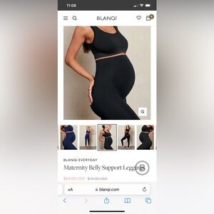 BLANQI Everyday Maternity Belly Support Leggings